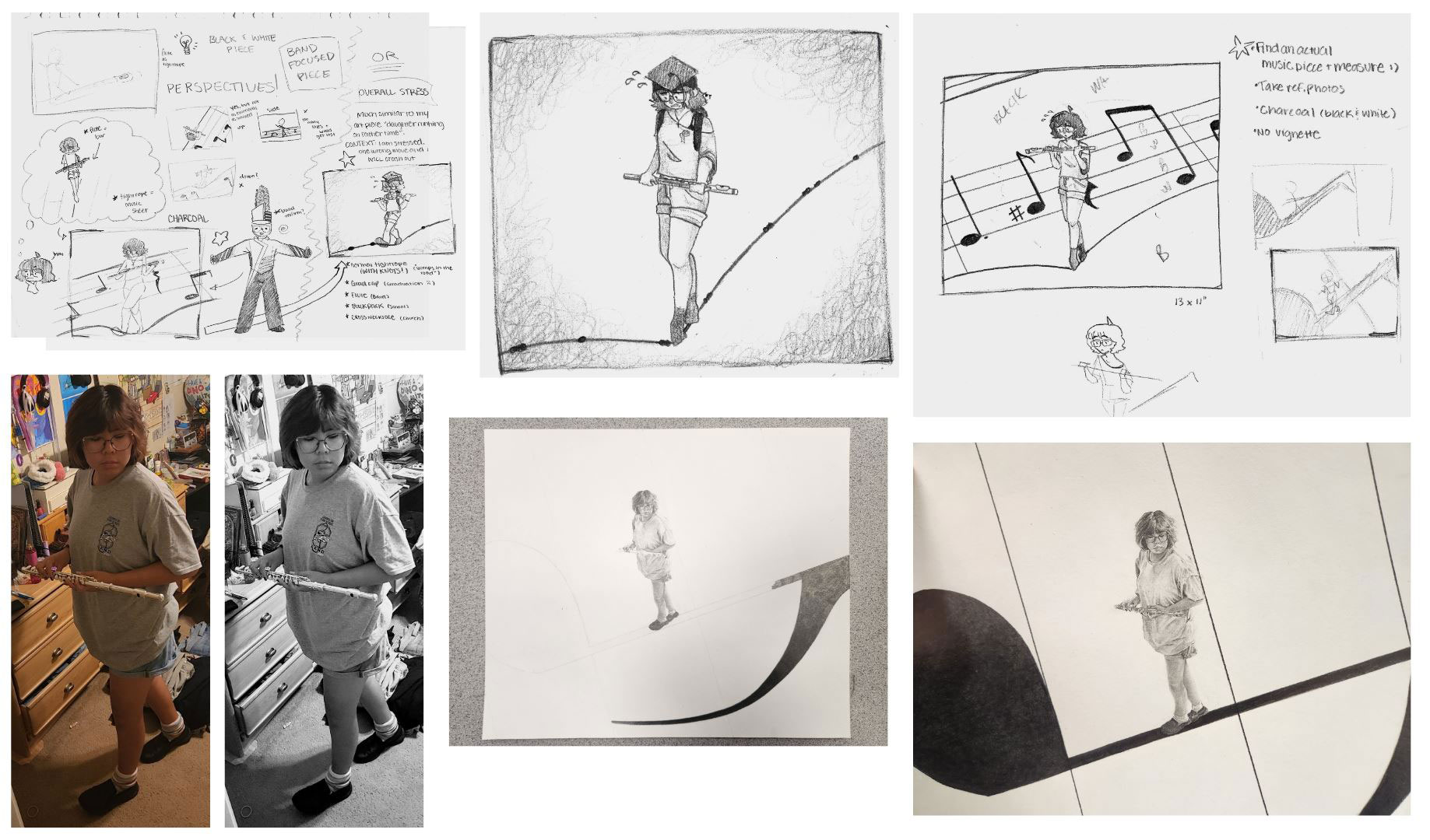 AP Drawing student work featured in the 2025 AP Art and Design Exhibit