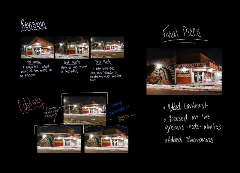 Practice photographs with notes