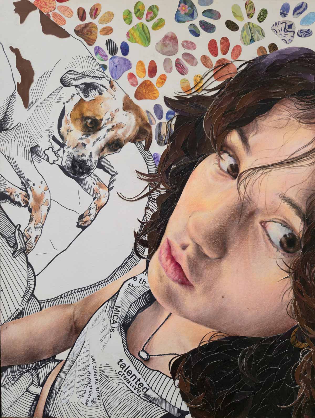AP Drawing student work featured in the 2025 AP Art and Design Exhibit
