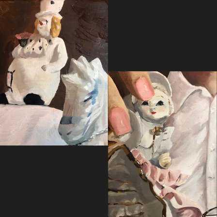 painting details-porcelain figures