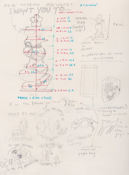 sketchbook drawings demonstrating planning for scu