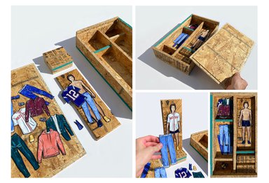 Custom case for magnetic doll clothes