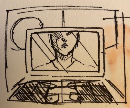 sketch for artwork