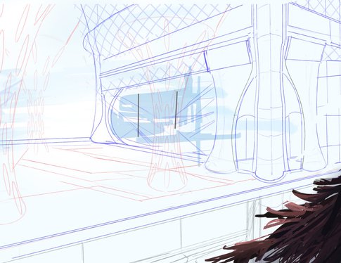 digital sketch of featured artwork