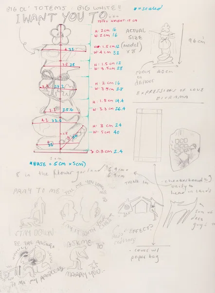 sketchbook drawings demonstrating planning for scu